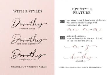 Dorothy Clark Script Font by letterhend — Script Handwritten Font — thumbnail 2