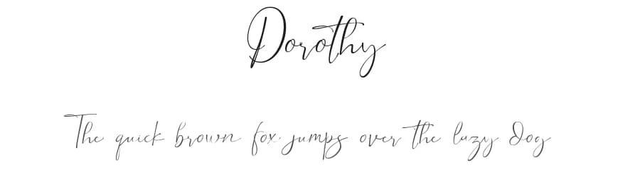 Dorothy by Achmad Yani — Script Handwritten Font