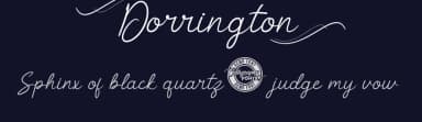 Dorrington by Calligraphy Fonts — Script Handwritten Font — thumbnail 2