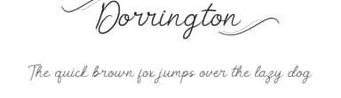 Dorrington by Calligraphy Fonts — Script Handwritten Font — thumbnail 1