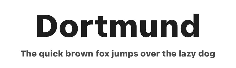 Dortmund by Punchform — Sans Serif Font