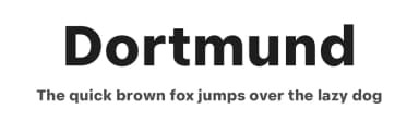 Dortmund by Punchform — Sans Serif Font — thumbnail 1