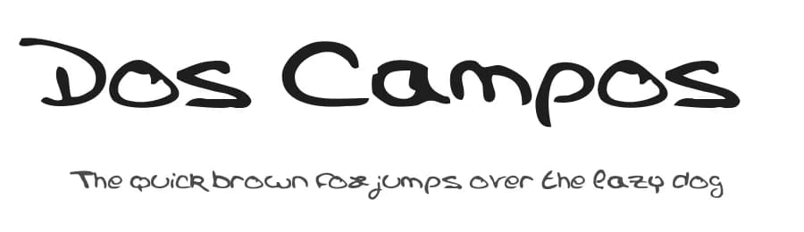 Dos Campos by Qkila — Script Handwritten Font