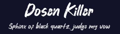 Dosen Killer by Khurasan — Script Handwritten Font — thumbnail 2