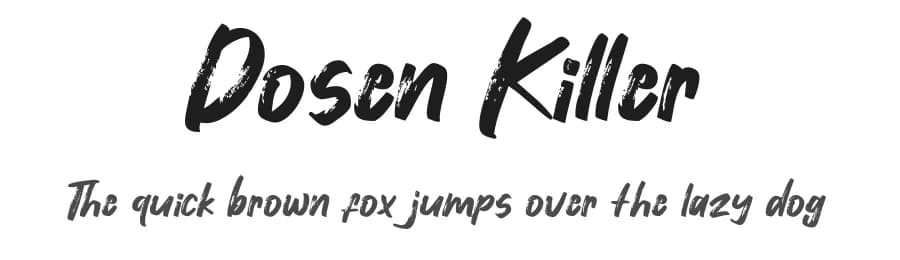 Dosen Killer by Khurasan — Script Handwritten Font