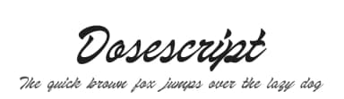 Dosescript by Brainware Graphic — Script Handwritten Font — thumbnail 1