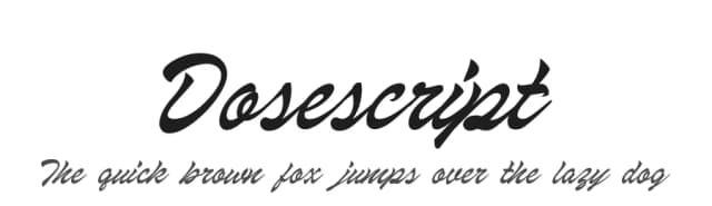 Dosescript by Brainware Graphic — Script Handwritten Font