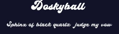 Doskyball by Tezar Tantular — Script Handwritten Font — thumbnail 2