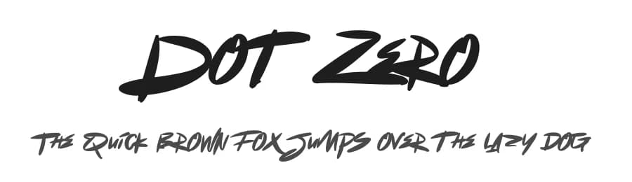 Dot Zero by Mozyen Studio — Script Handwritten Font