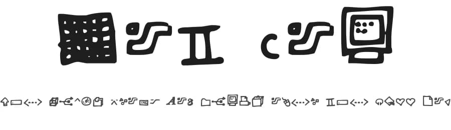 Dot Com by Kreative Korporation — Dingbats Font