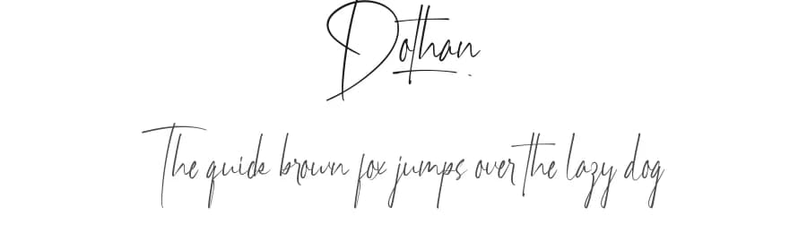 Dothan by RaisProject — Script Handwritten Font