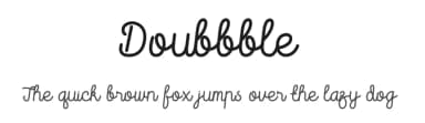 Doubbble by Sixtwenty Studio — Script Handwritten Font — thumbnail 1
