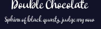 Double Chocolate by Fontruly — Script Handwritten Font — thumbnail 2