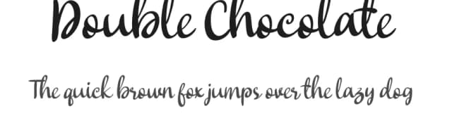 Double Chocolate by Fontruly — Script Handwritten Font