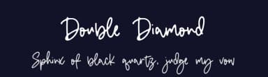 Double Diamond by Letterative Studio — Script Handwritten Font — thumbnail 2
