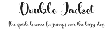 Double Jacket by Typhoon Type - Suthi Srisopha — Script Handwritten Font — thumbnail 1