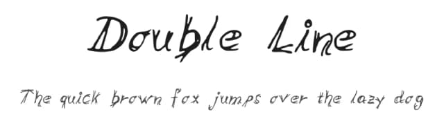 Double Line by Nils Stahl — Script Handwritten Font