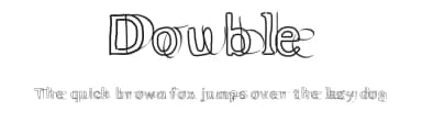 Double by Gaelleing — Script Handwritten Font — thumbnail 1