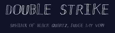 Double Strike by JLH Fonts — Script Handwritten Font — thumbnail 2