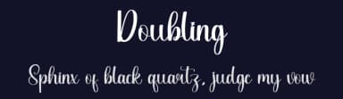 Doubling by PiPi Creative STUDIO — Script Handwritten Font — thumbnail 2