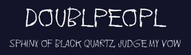 Doublpeopl by Juha Korhonen — Script Handwritten Font — thumbnail 2