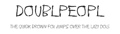 Doublpeopl by Juha Korhonen — Script Handwritten Font — thumbnail 1
