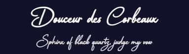 Douceur des Corbeaux by Octotype  | Thomas Boucherie — Script Handwritten Font — thumbnail 2