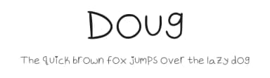 Doug by Greggory — Script Handwritten Font — thumbnail 1