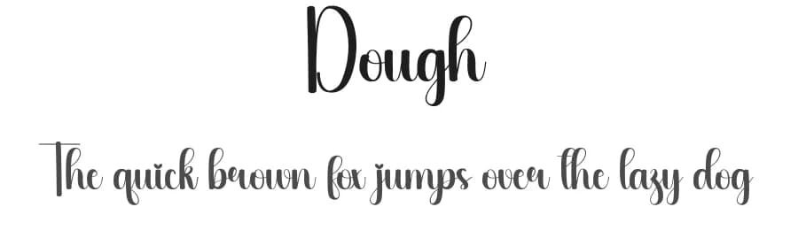 Dough by Scratchones — Script Handwritten Font