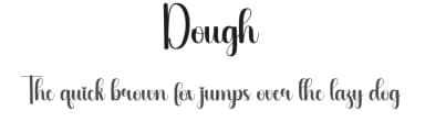 Dough by Scratchones — Script Handwritten Font — thumbnail 1