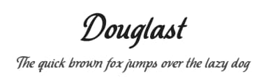 Douglast by Kong Font — Script Handwritten Font — thumbnail 1
