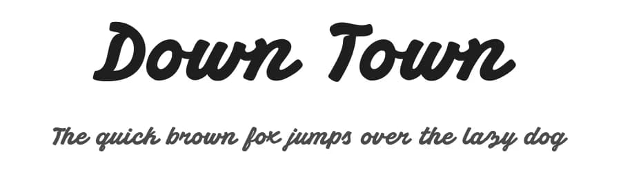 Down Town by BLKBK Fonts — Script Handwritten Font