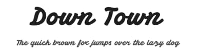 Down Town by BLKBK Fonts — Script Handwritten Font — thumbnail 1