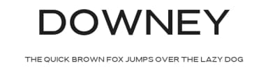 Downey by Saridezra — Sans Serif Font — thumbnail 1