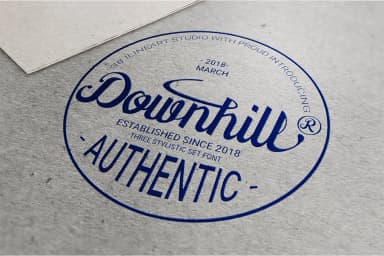 Downhill Font by 38.lineart — Script Handwritten Font — thumbnail 2