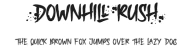 Downhill Rush by RaisProject — Script Handwritten Font — thumbnail 1