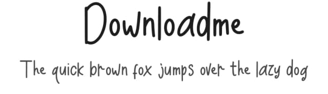 Downloadme by Vaiminit — Script Handwritten Font