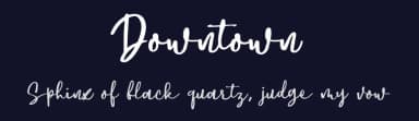 Downtown by Telllu — Script Handwritten Font — thumbnail 2