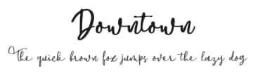 Downtown by Telllu — Script Handwritten Font — thumbnail 1