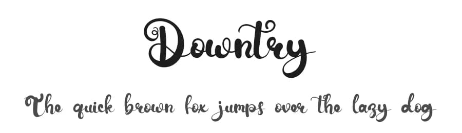 Downtry by Mr.Soon Design — Script Handwritten Font