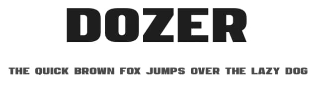 Dozer by Aaron Amar — Sans Serif Font