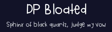 DP Bloated by Camille David — Script Handwritten Font — thumbnail 2