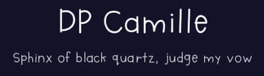 DP Camille by Camille David — Script Handwritten Font — thumbnail 2