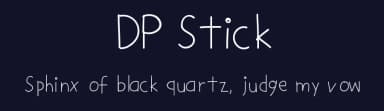 DP Stick by Camille David — Script Handwritten Font — thumbnail 2