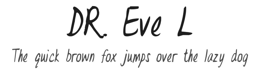DR. Eve L by StimulEye Fonts — Script Handwritten Font