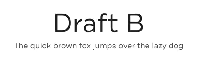 Draft B by Yellow Design Studio — Sans Serif Font