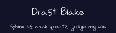 Draft Blake by Blake VandeMerwe — Script Handwritten Font — thumbnail 2