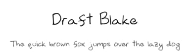 Draft Blake by Blake VandeMerwe — Script Handwritten Font — thumbnail 1