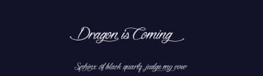 Dragon is Coming by Maelle.K | Thomas Boucherie — Script Handwritten Font — thumbnail 2