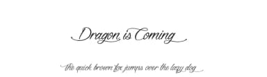 Dragon is Coming by Maelle.K | Thomas Boucherie — Script Handwritten Font — thumbnail 1
